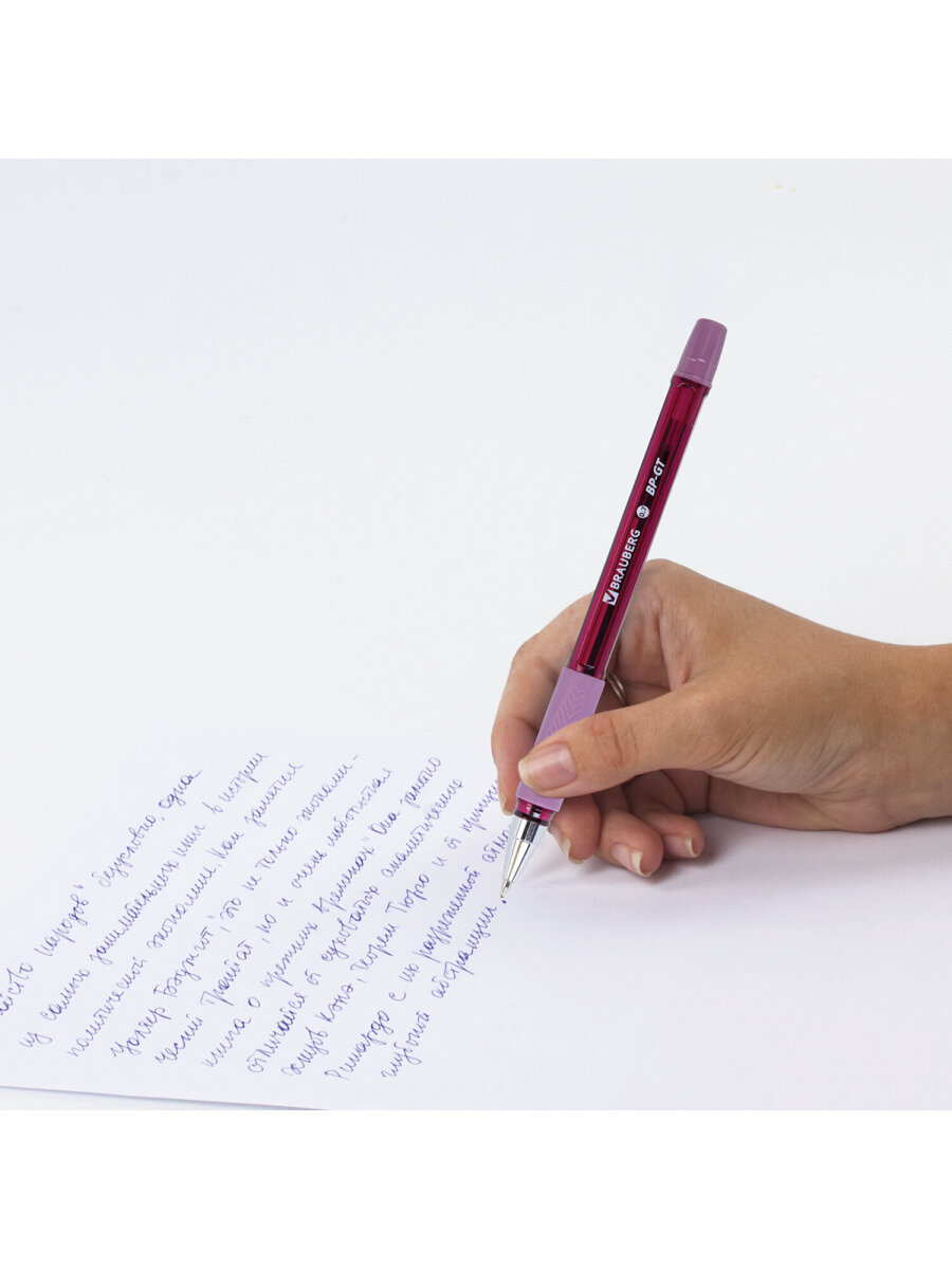 Ручка шариковая Brauberg 4 шт. - фото 11