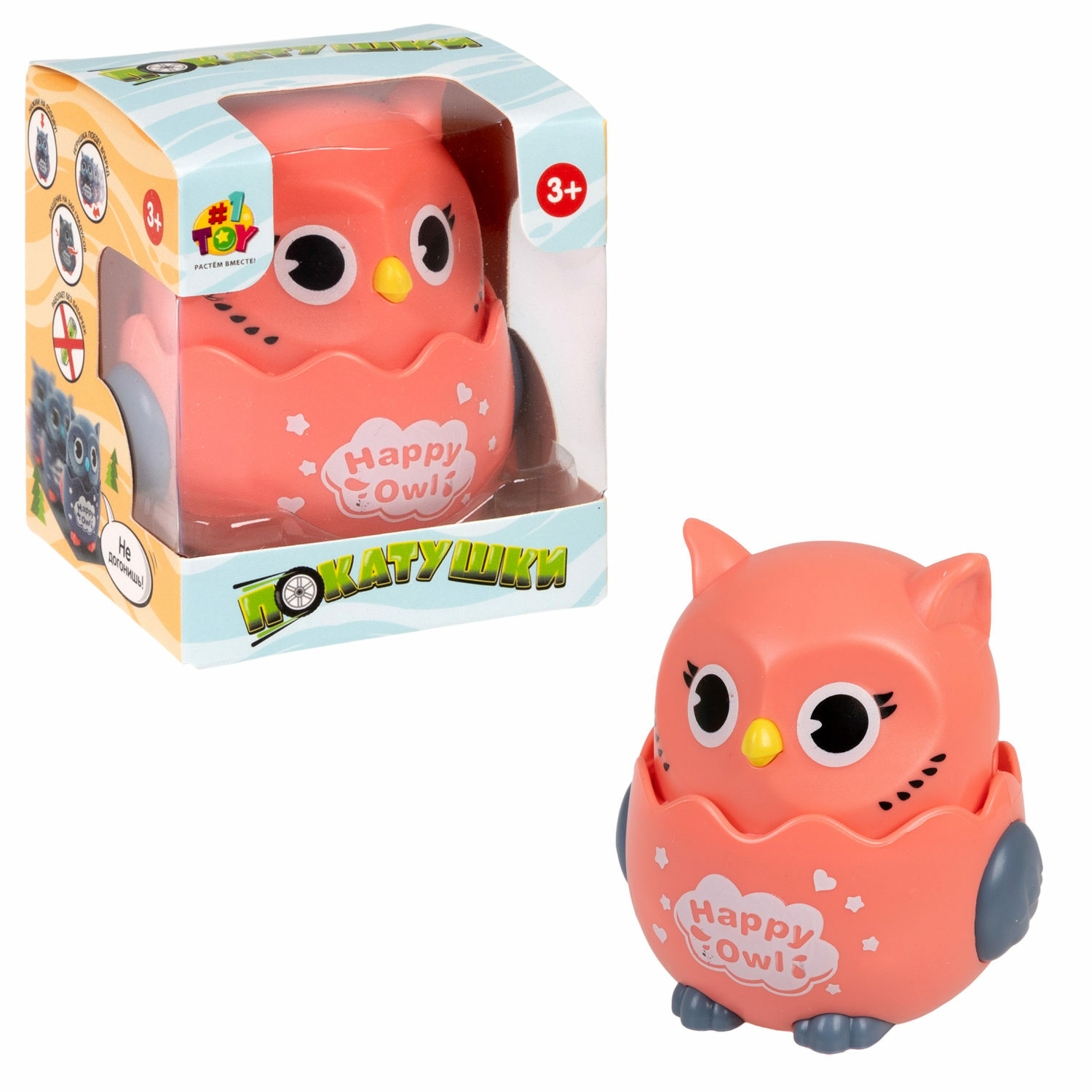 Фигурка 1TOY Весёлая Сова - фото 1