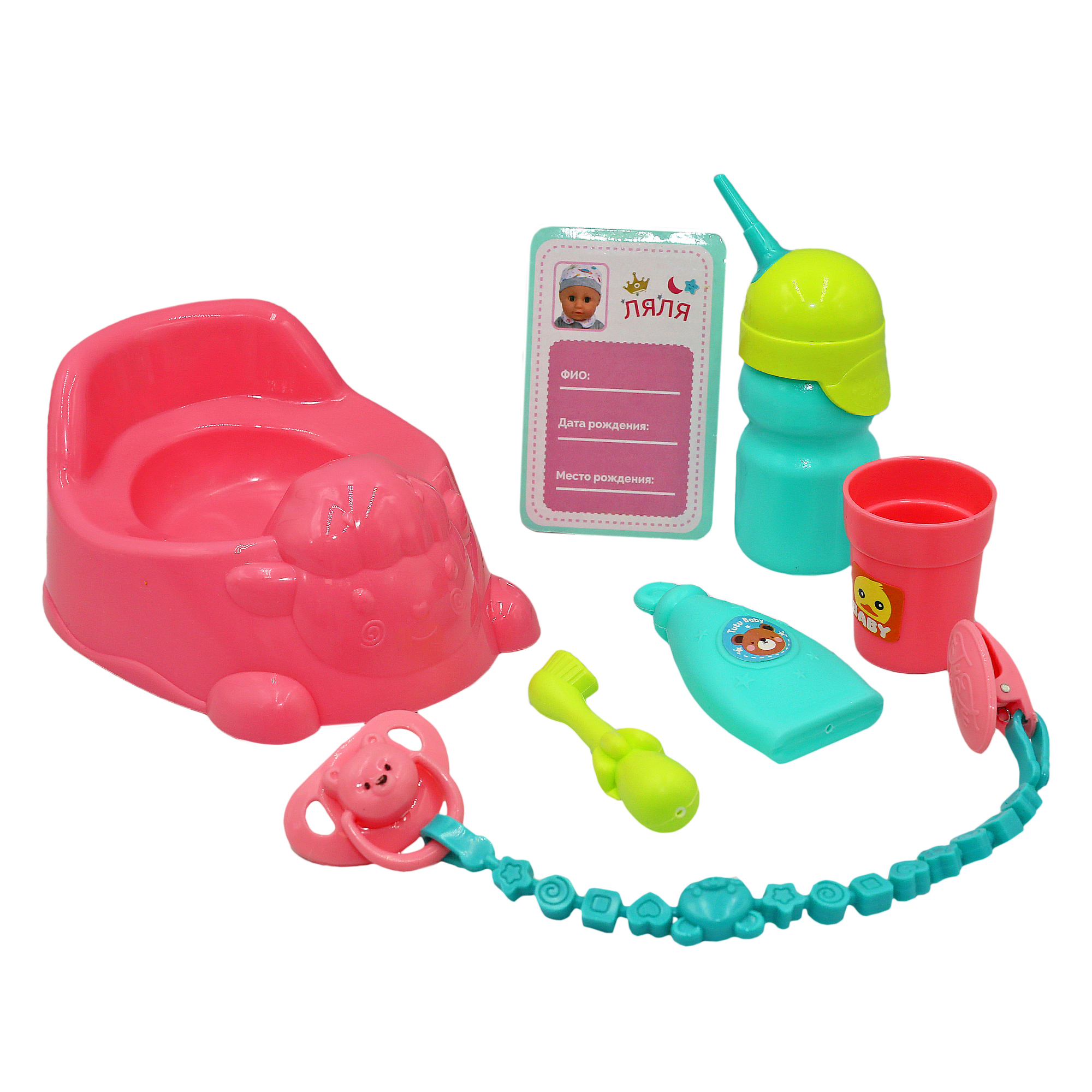 Кукла пупс SHARKTOYS пьет и писает, 30 см, звуки 1000000056 - фото 5