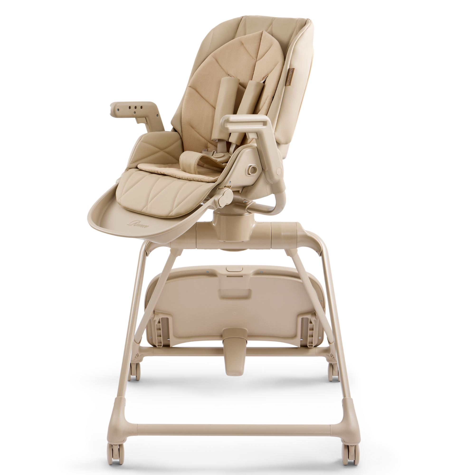 Стульчик для кормления Happy Baby ROMEO бежевый - фото 14