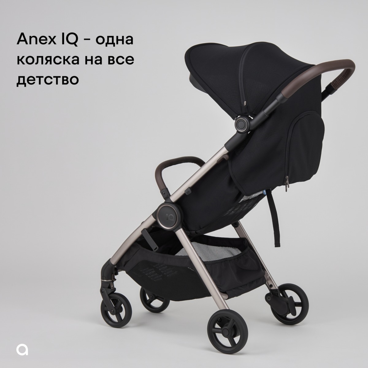 Коляска 2в1 Anex IQ Premium серый - фото 6