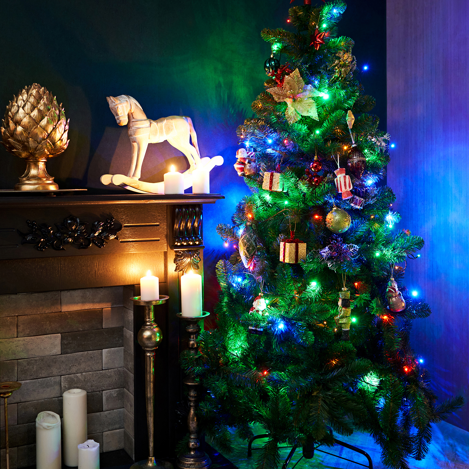 Светодиодная гирлянда NEON-NIGHT Твинкл-лайт 15 м 8 режимов свечение мультиколор 303-059 - фото 7