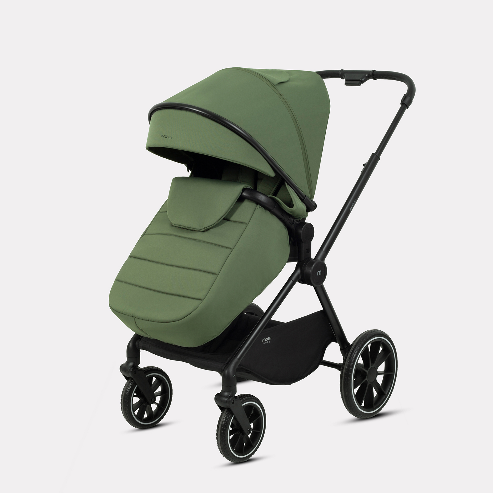 Коляска 3в1 MOWbaby AMBER зеленый - фото 11