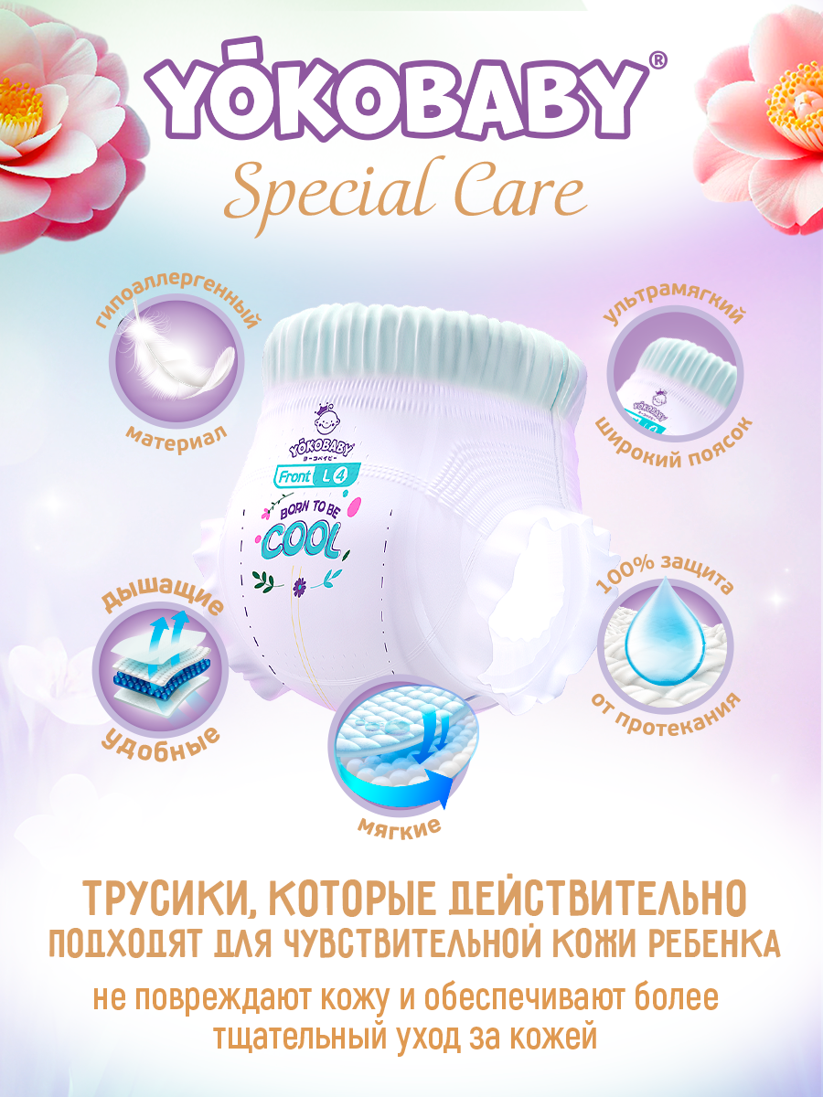 Трусики YokoBaby Premium XXL (от 15 кг) 17 шт. - фото 4