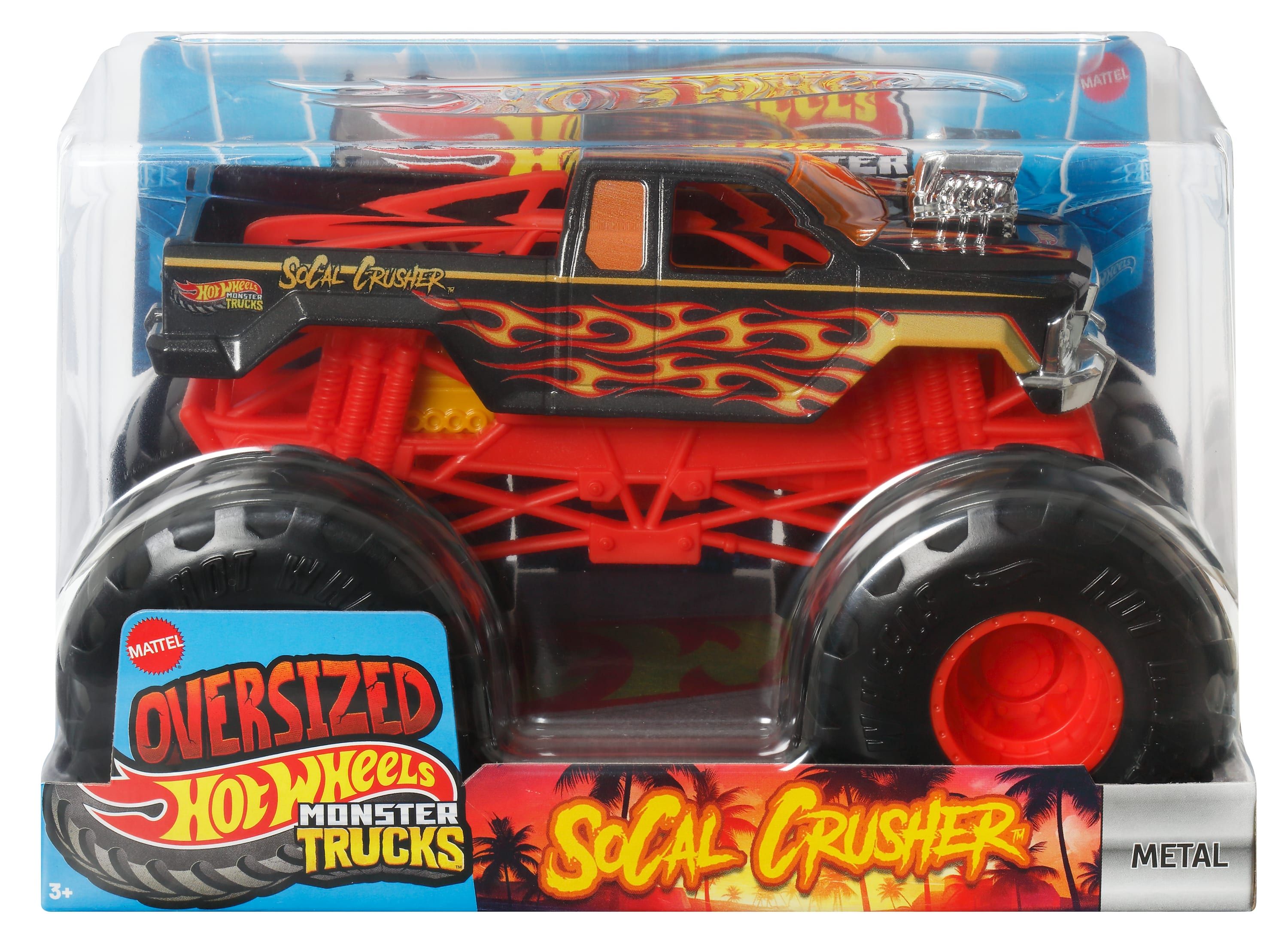 Монстр-трак Hot Wheels Socal Crusher 1:24 FYJ83/JCC86 - фото 1