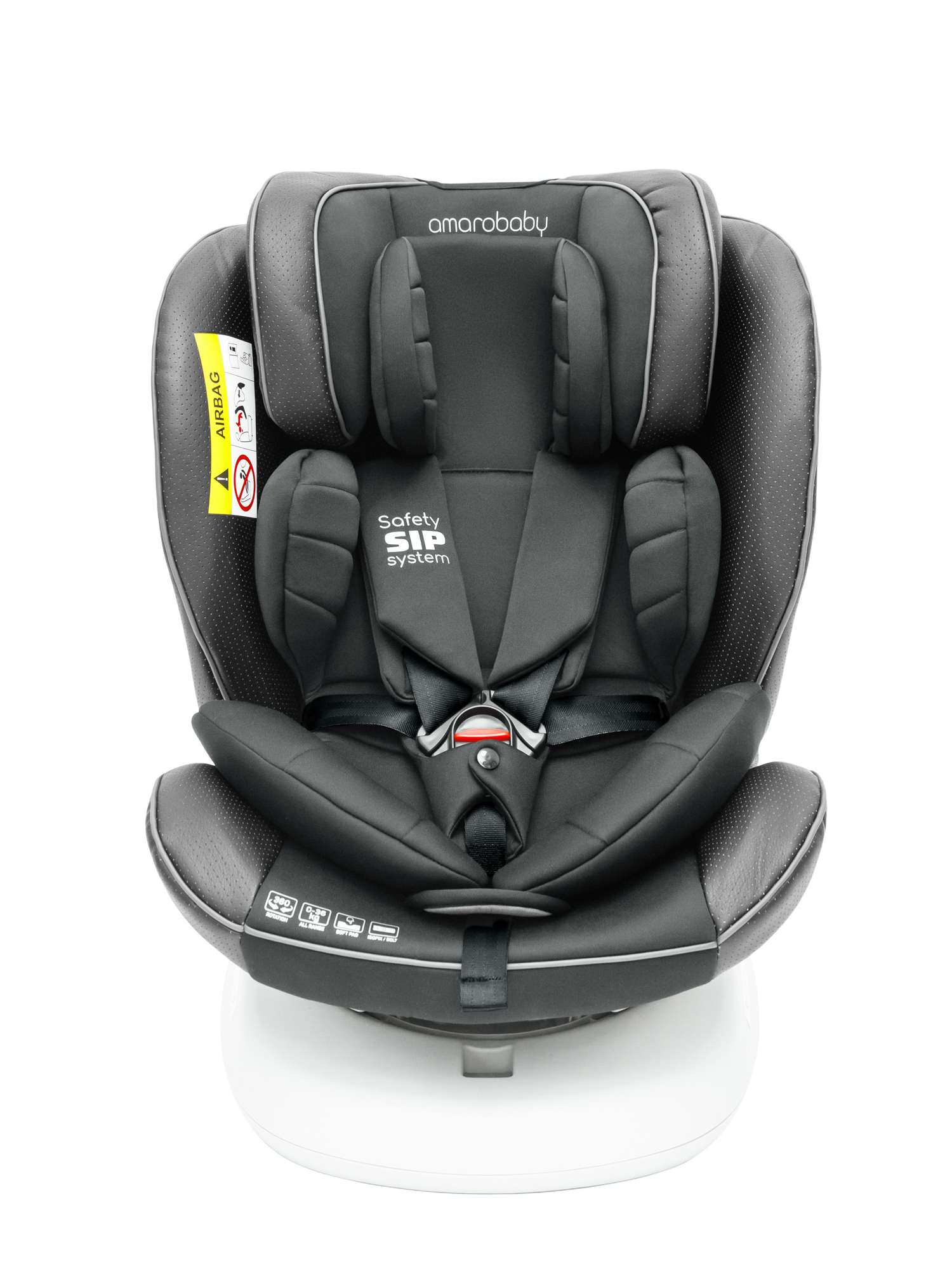 Автокресло Amarobaby Champion Isofix 0+/1/2/3 (0-36 кг) черный - фото 24