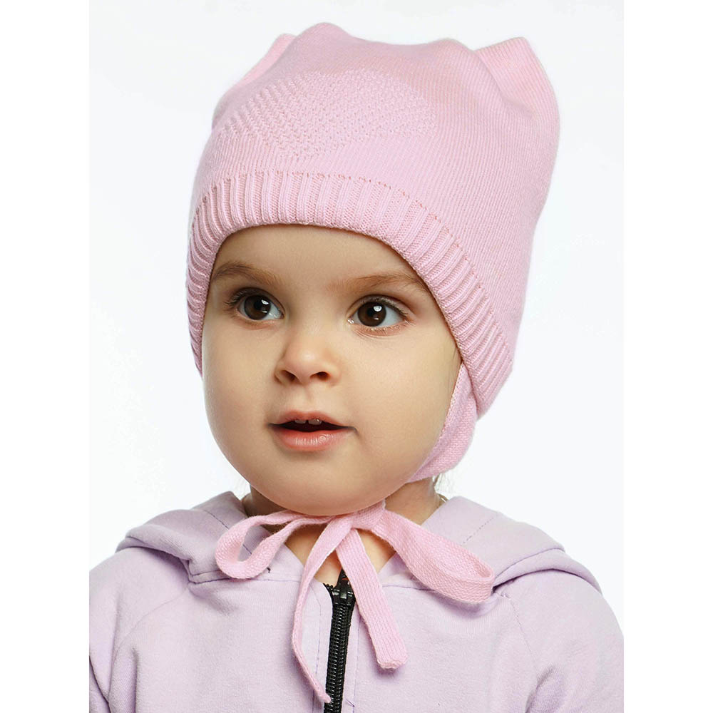 Шапка ПриКиндер G-Sp21126 Цвет: Бледно-розовый - фото 1