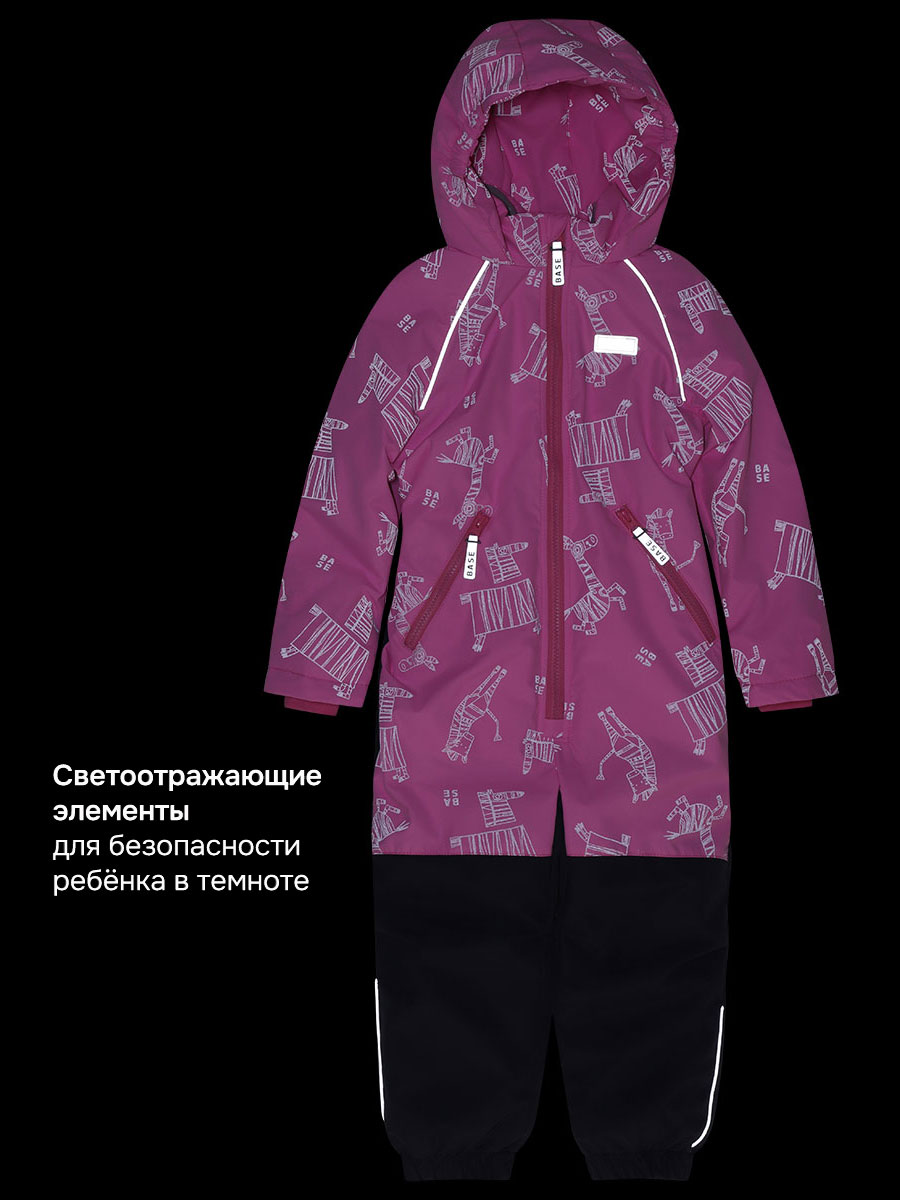 Комбинезон BASE by NIKASTYLE б8м10426 розовый/графит - фото 7