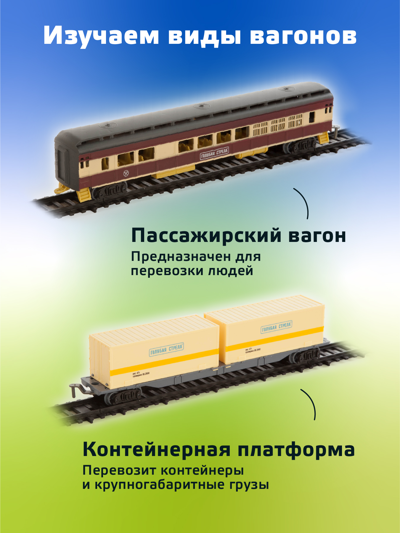 Набор железнодорожный Голубая Стрела 87136 - фото 4