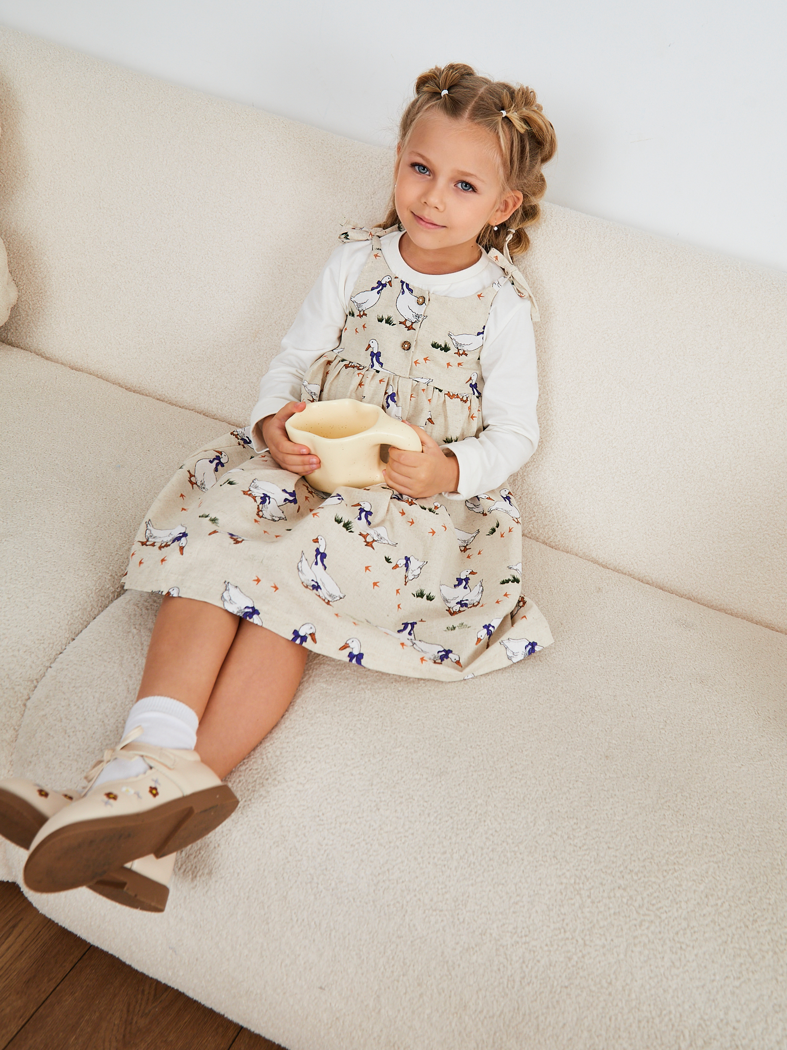 Сарафан MOUN сарафан_девочки_гуси - фото 16