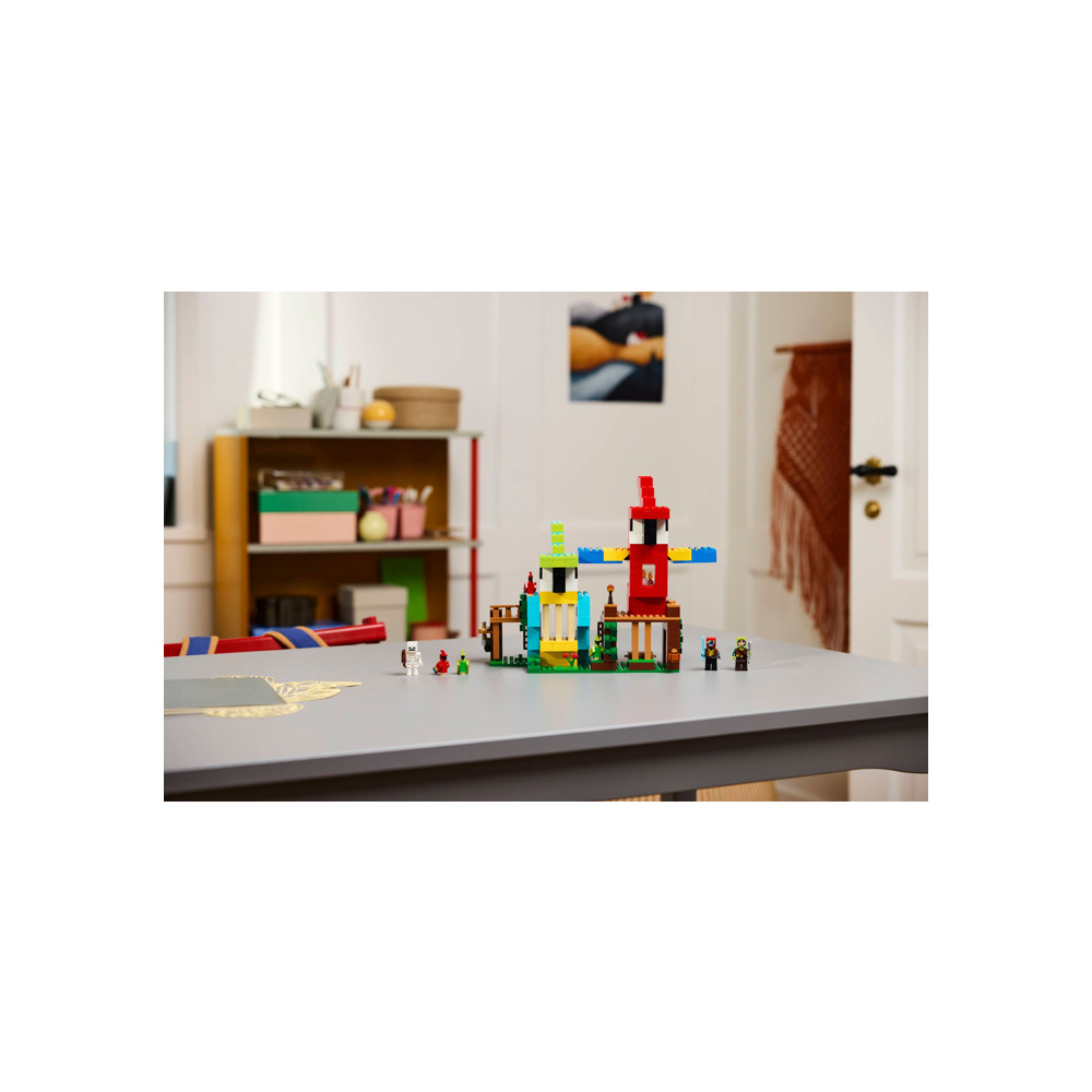 Конструктор LEGO Minecraft Домики для попугаев 21282 962 дет. - фото 3