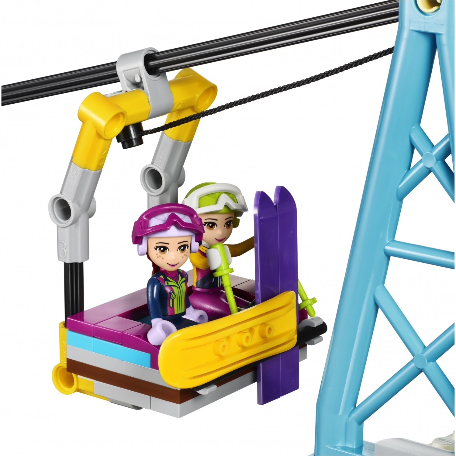 Конструктор LEGO Friends Горнолыжный курорт: подъёмник блочный - фото 10