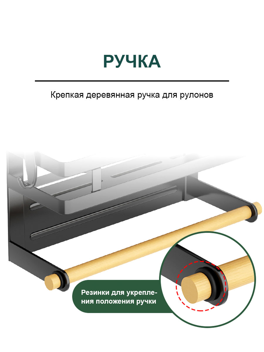 Магнитная полка на холодильник SOKOLTEC KY901BK - фото 6