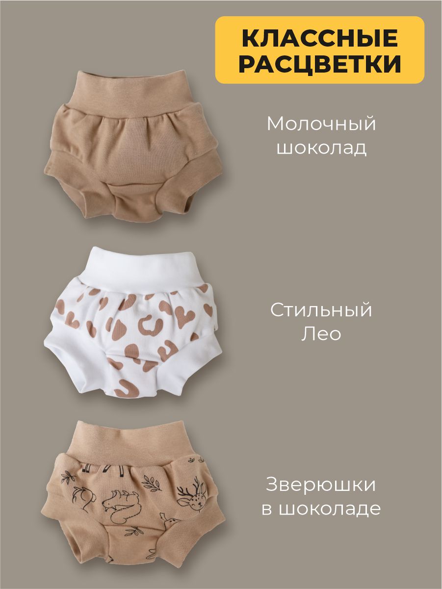 Трусы 3 шт ШВЕЙНЫЕ ИСТОРИИ трусызвери - фото 2