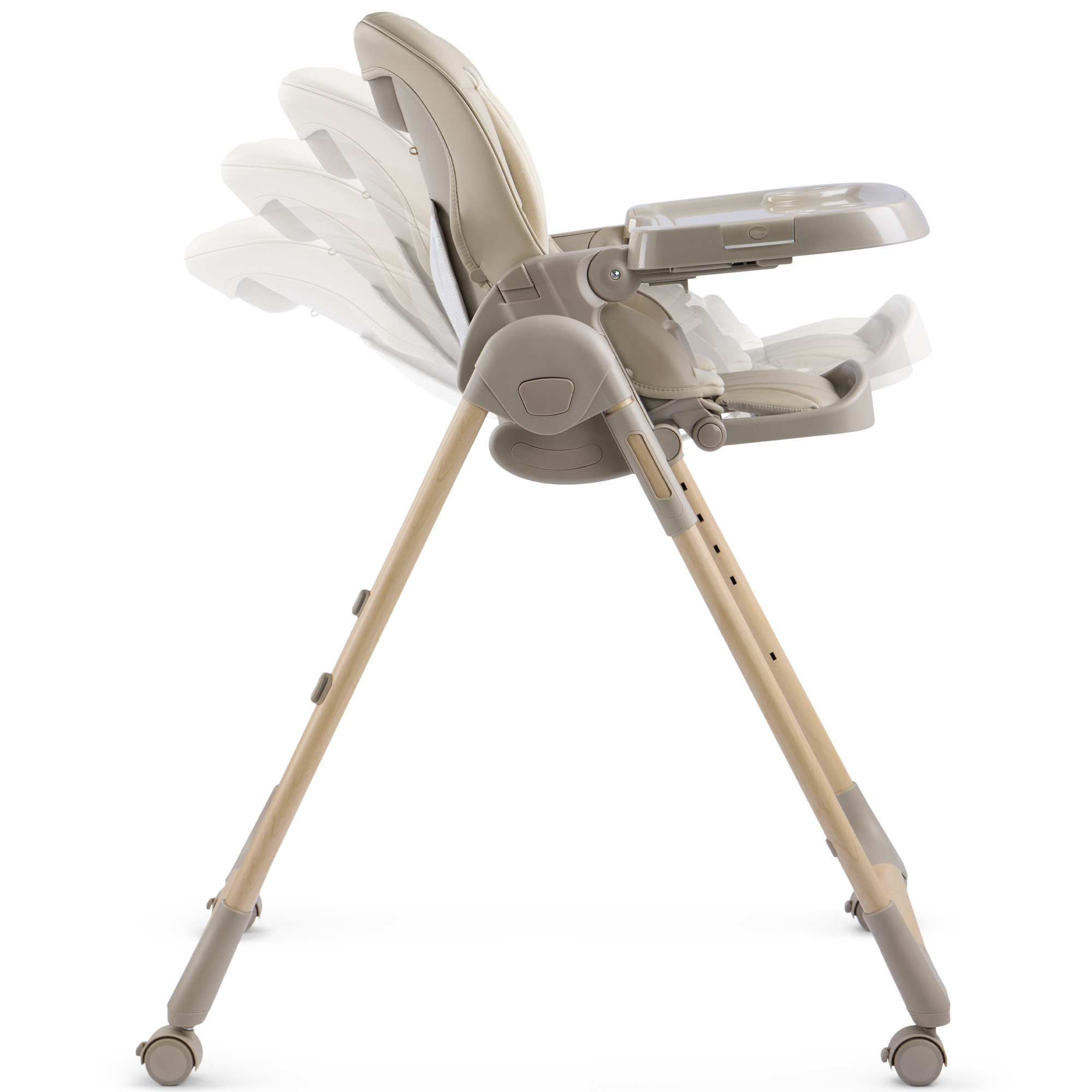 Стульчик для кормления Happy Baby WILLIAM LUX серый - фото 5