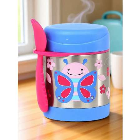 Термос Skip Hop со столовым прибором Бабочка Блоссом