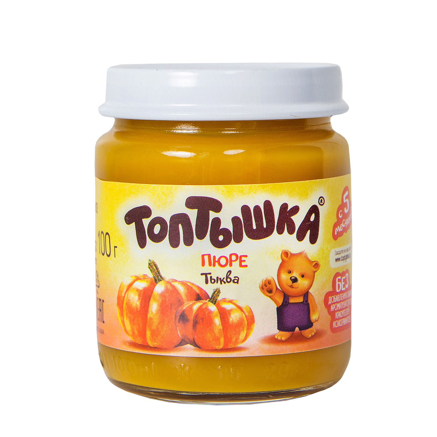 Пюре Топтышка Тыква с 5 мес 100 г - фото 1