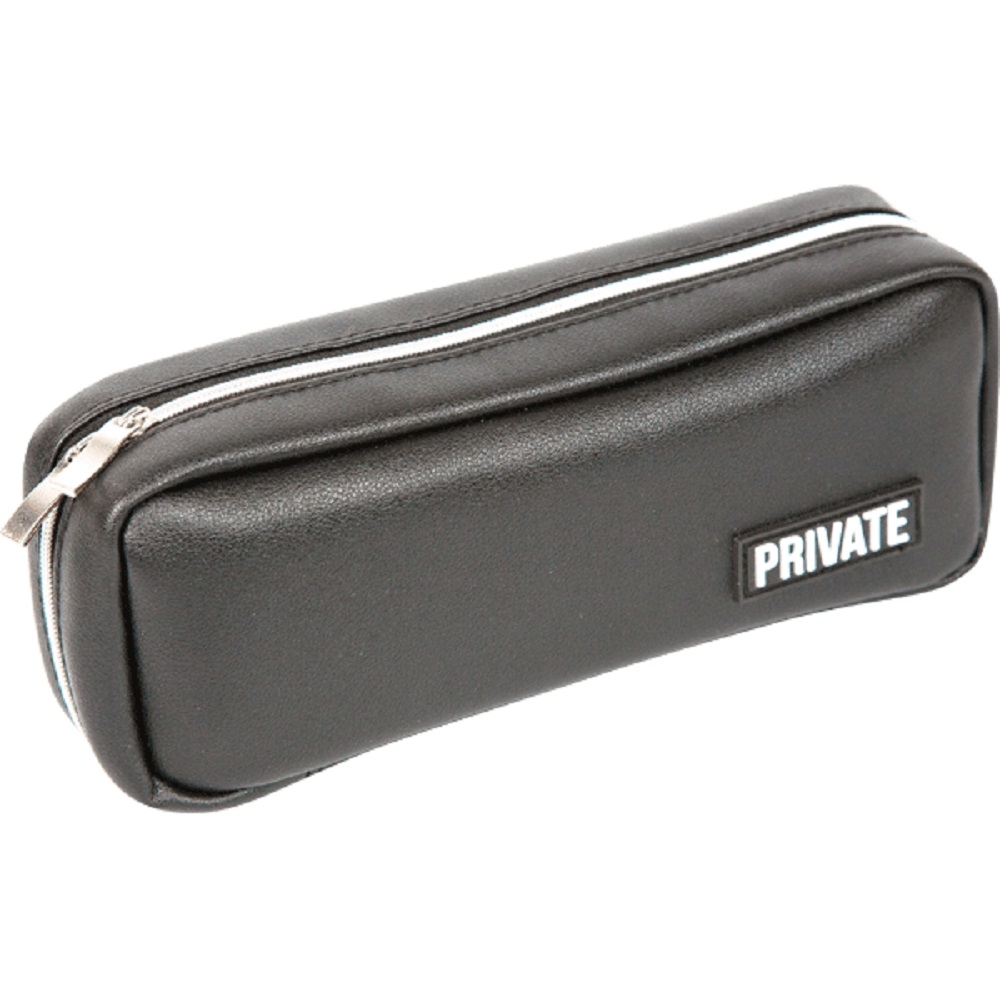 Изображение товара Пенал deVENTE Private для 60 предметов из искусственной кожи 21x9x5 см черный