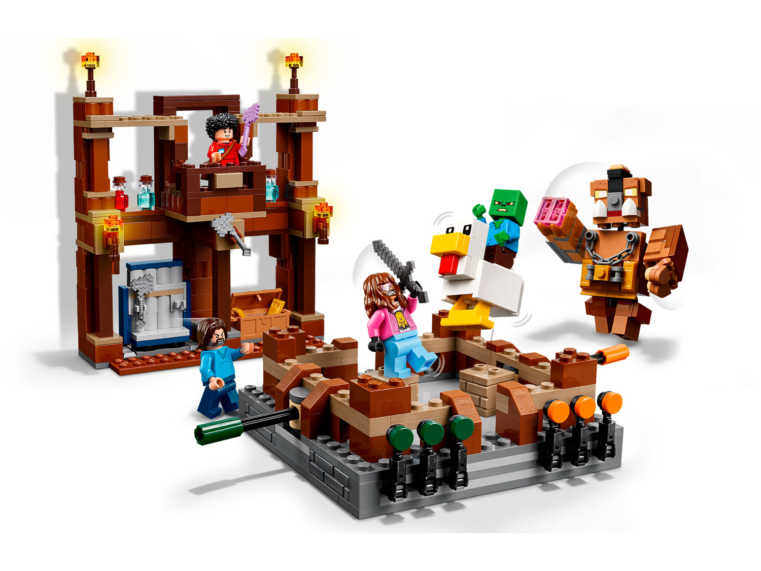 Конструктор LEGO Minecraft Movie Бойцовский ринг 491 дет. - фото 3