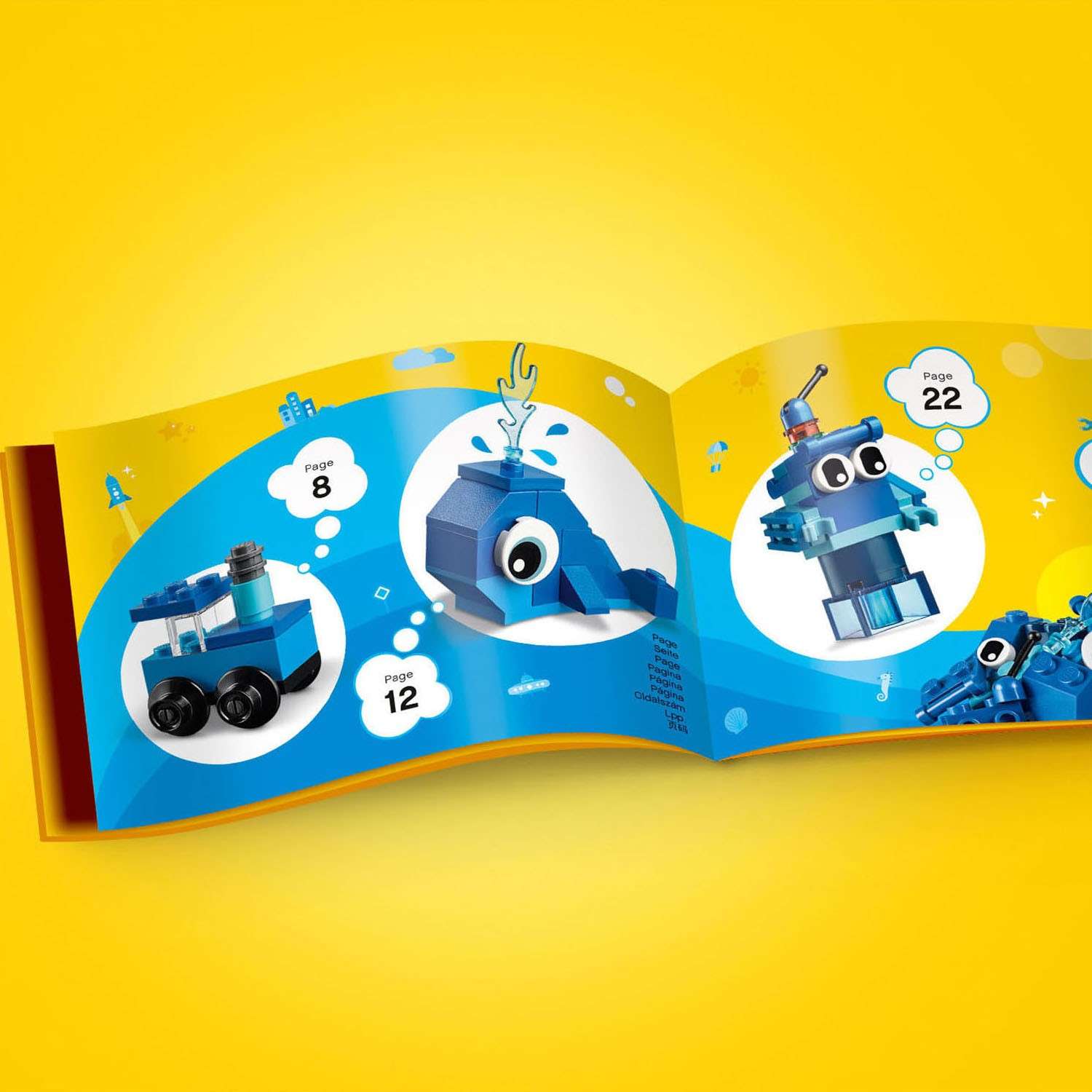 Конструктор LEGO Classic Creative Blue Bricks блочный - фото 6