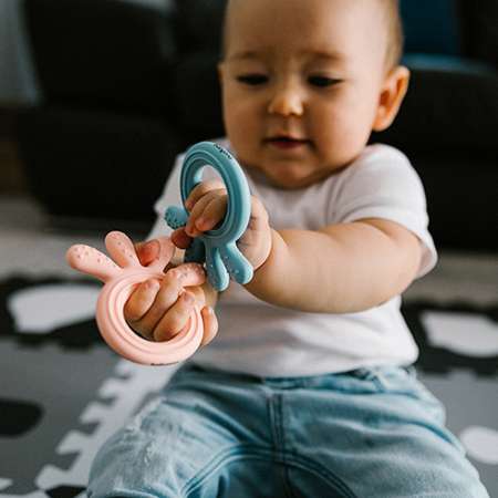 Прорезыватель Babyono Осьминожка в ассортименте