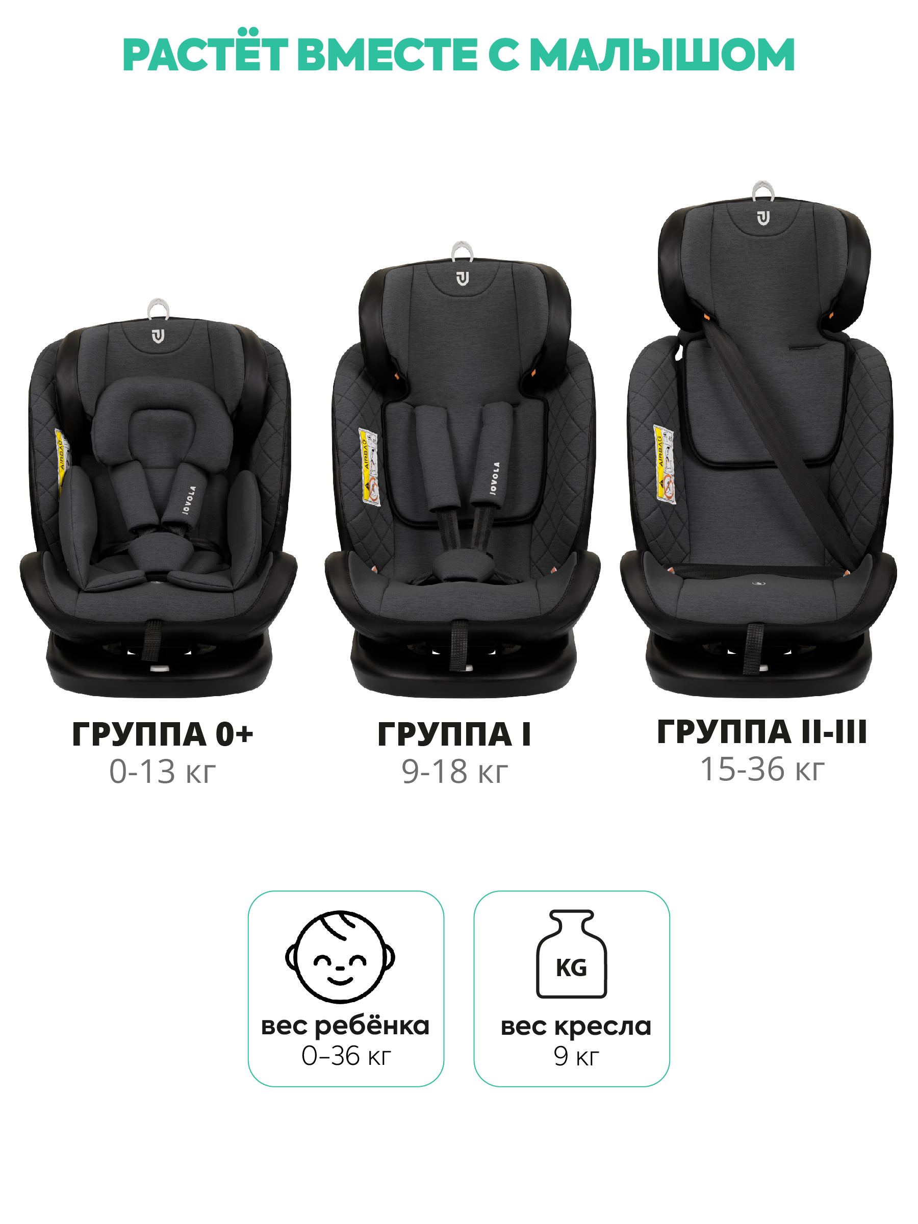 Автокресло Indigo Fuller серый-черная кожа Isofix 0+/1/2/3 (0-36 кг) - фото 12