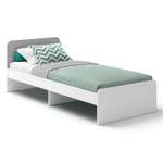 Кровать подростковая ROMACK (серый)