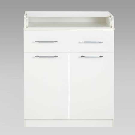 Комод Клик Мебель КП-1 2ств. 1 ящ. двухстворчатый 1000х850х440/730 Белый