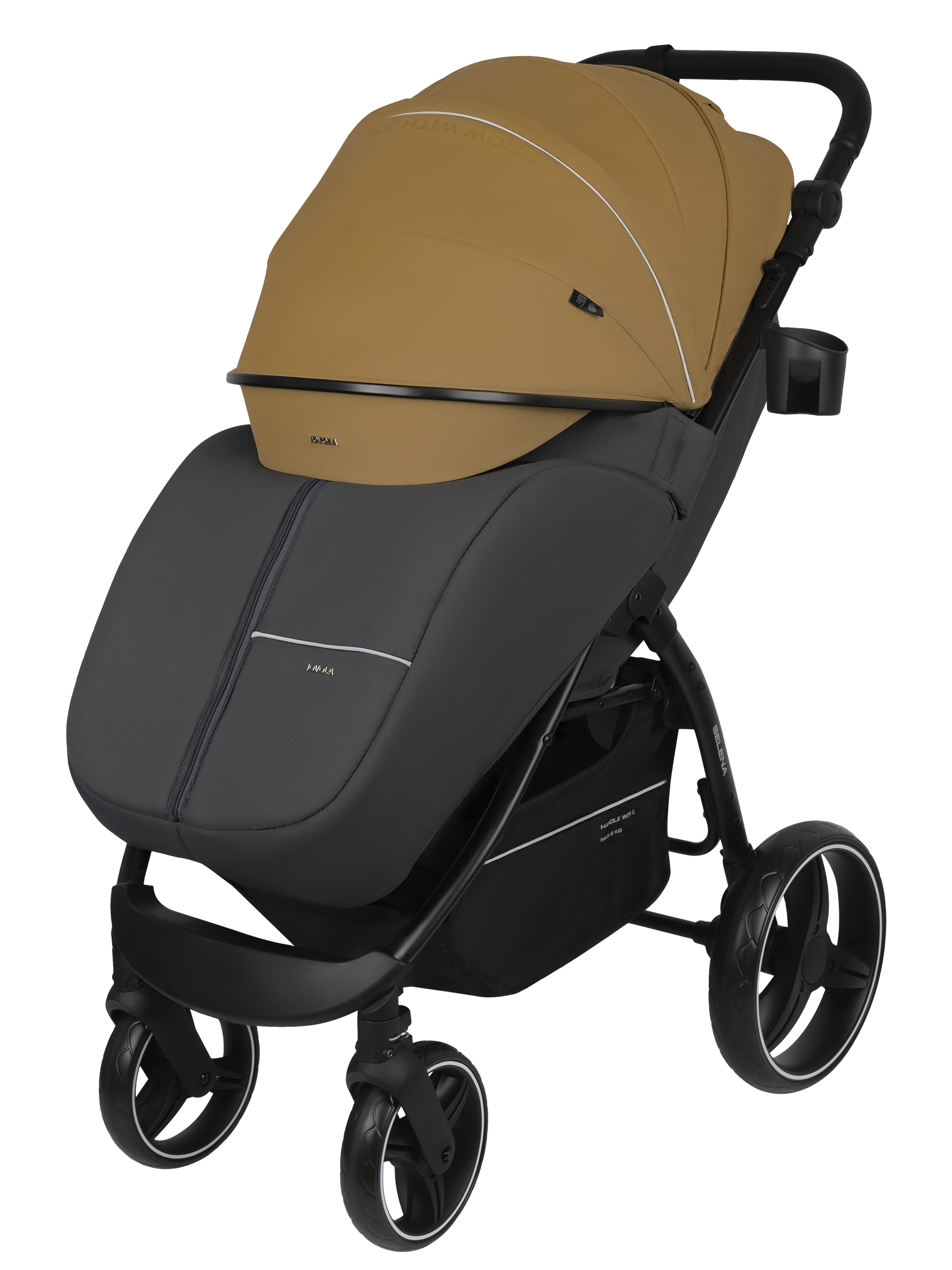 Коляска прогулочная JOVOLA SELENA 2026 всесезонная бежевый - фото 3