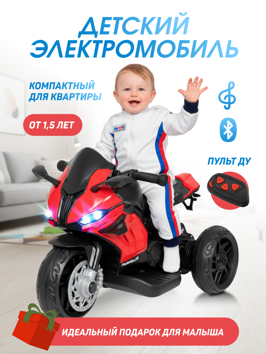 Электромотоцикл Farfello TR675 С пультом ДУ - фото 1