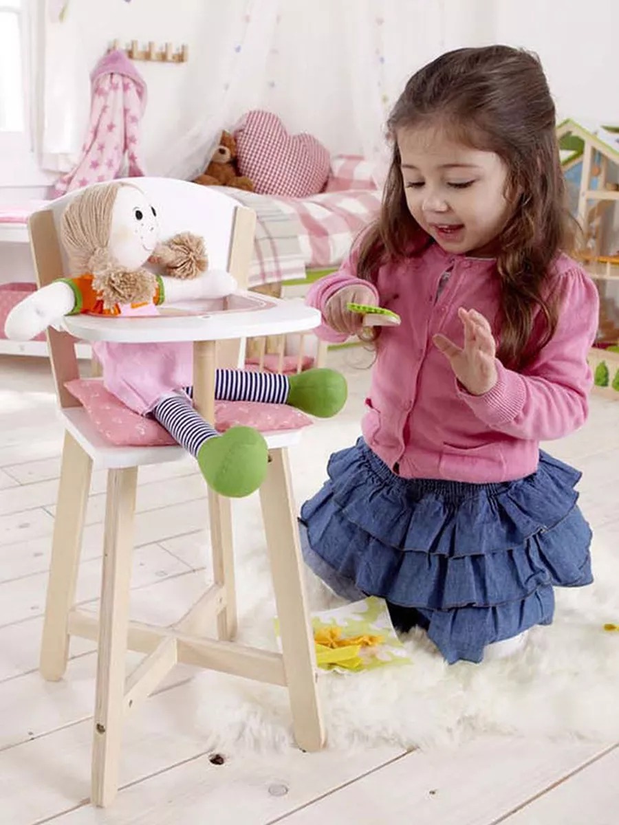 Аксессуар для кукол Hape стульчик для кормления E3600_HP - фото 1