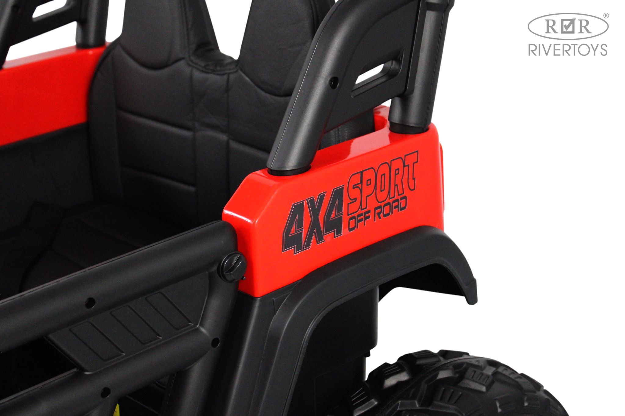 Электромобиль RIVERTOYS М555БХ-NEW-RED С пультом ДУ - фото 11