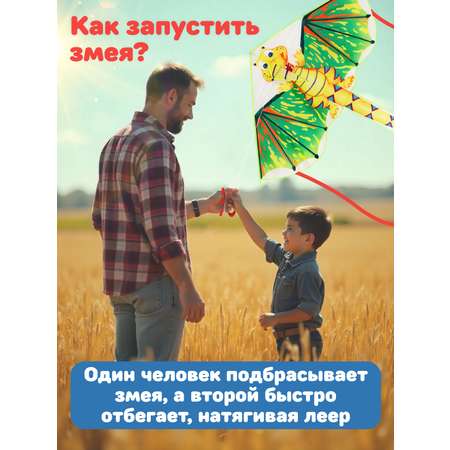 Воздушный змей Наша Игрушка детский большой 145х155 см