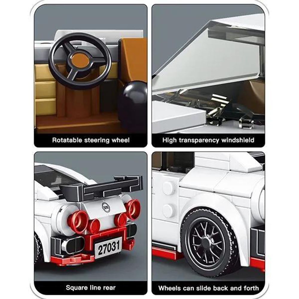Конструктор Mould King Спорткар GTR блочный - фото 4