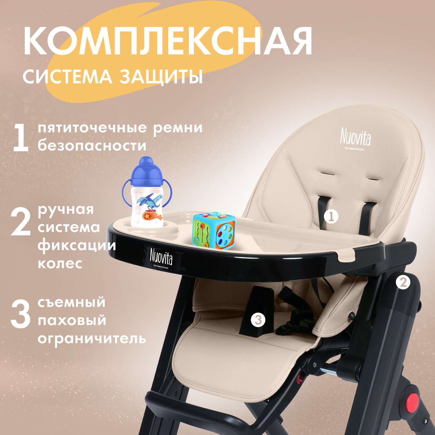 Стульчик для кормления Nuovita Futuro Senso классический - фото 4