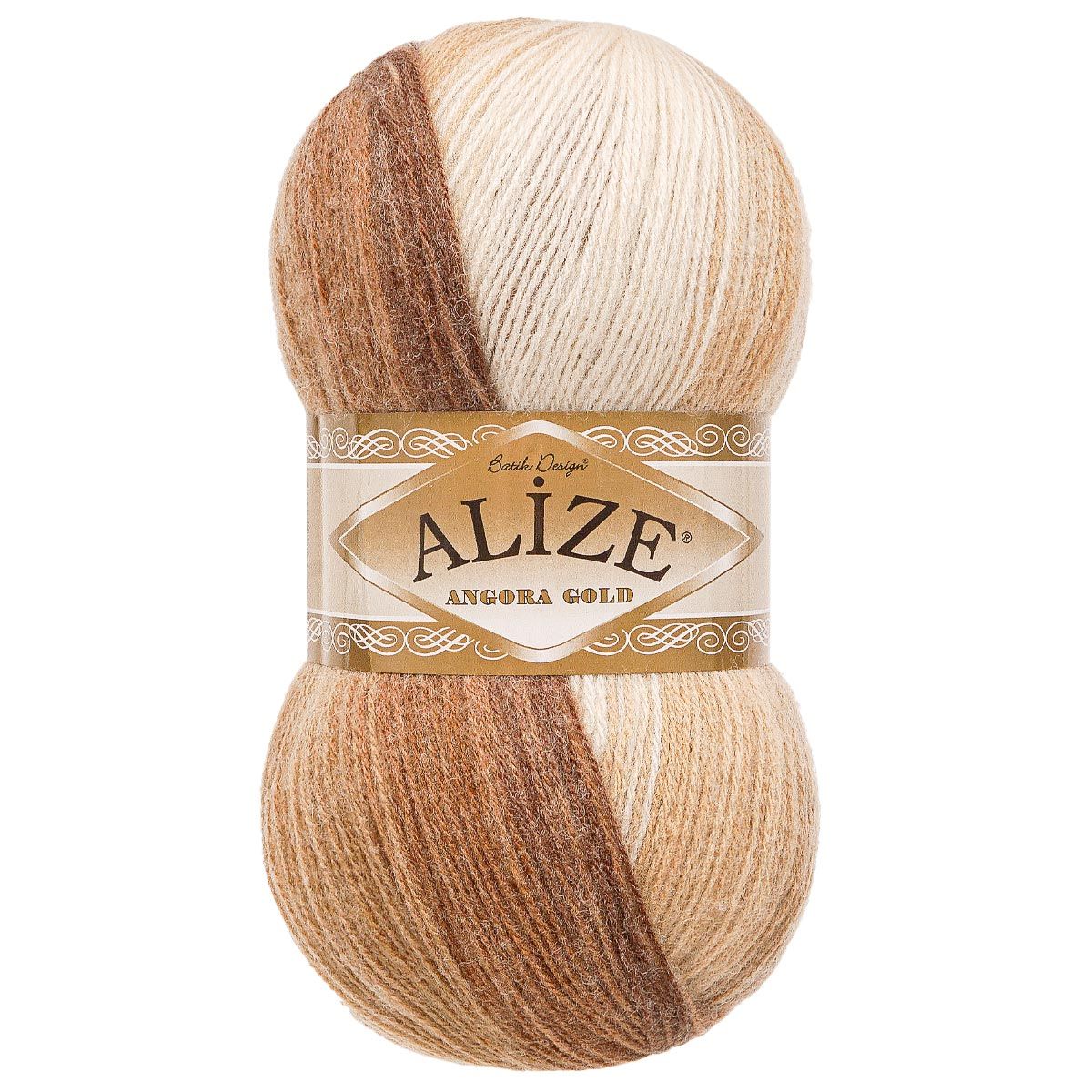 Пряжа Alize для вязания зимних вещей Angora Gold Batik 100 гр 550 м 5 мотков 6779 секционный - фото 6