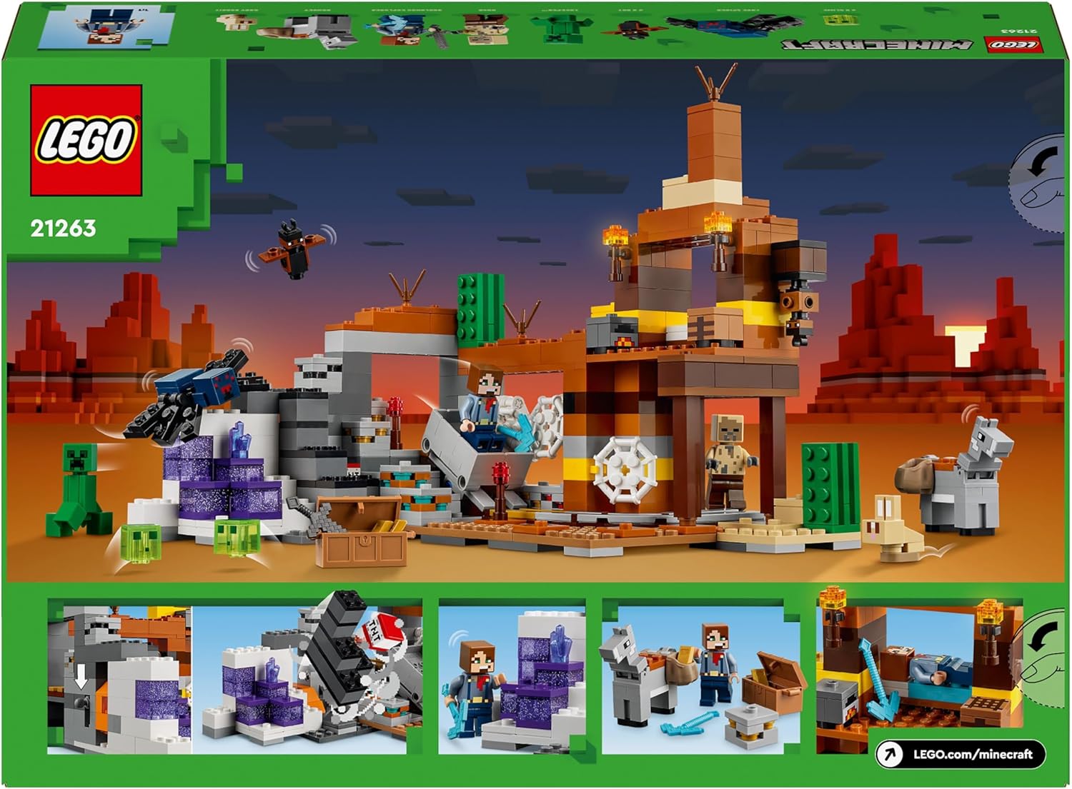 Конструктор LEGO Minecraft Шахта Бесплодных земель - фото 9