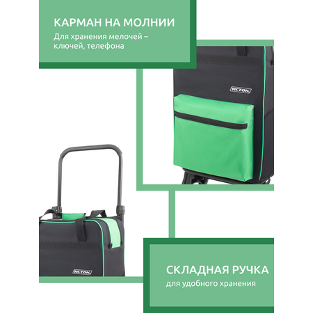 Сумка хозяйственная Исток тележка на колесиках