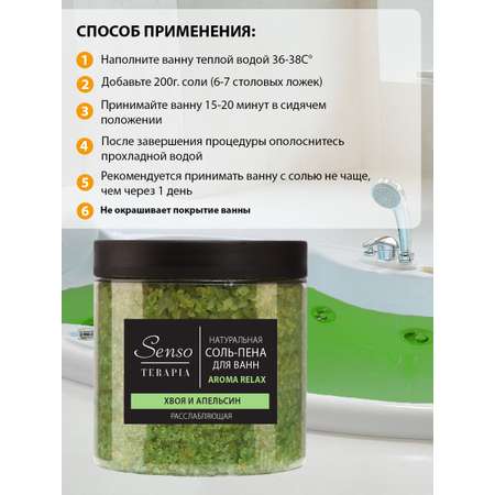 Соль для ванн Senso Terapia