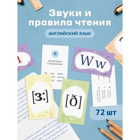 Карточки Выручалкин Звуки английского языка