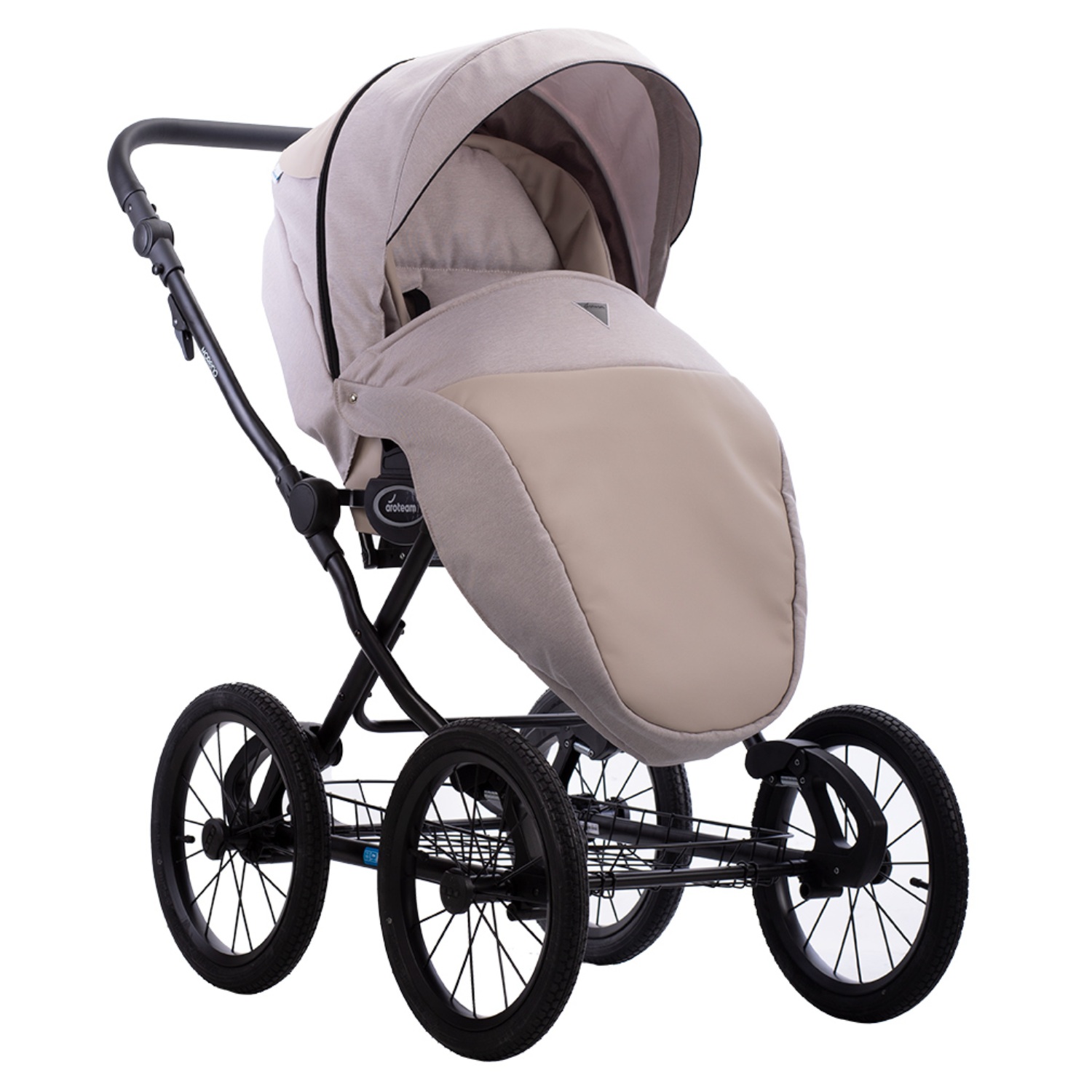 Коляска 2в1 Aroteam Moreno SL 09 светло-бежевый - фото 3