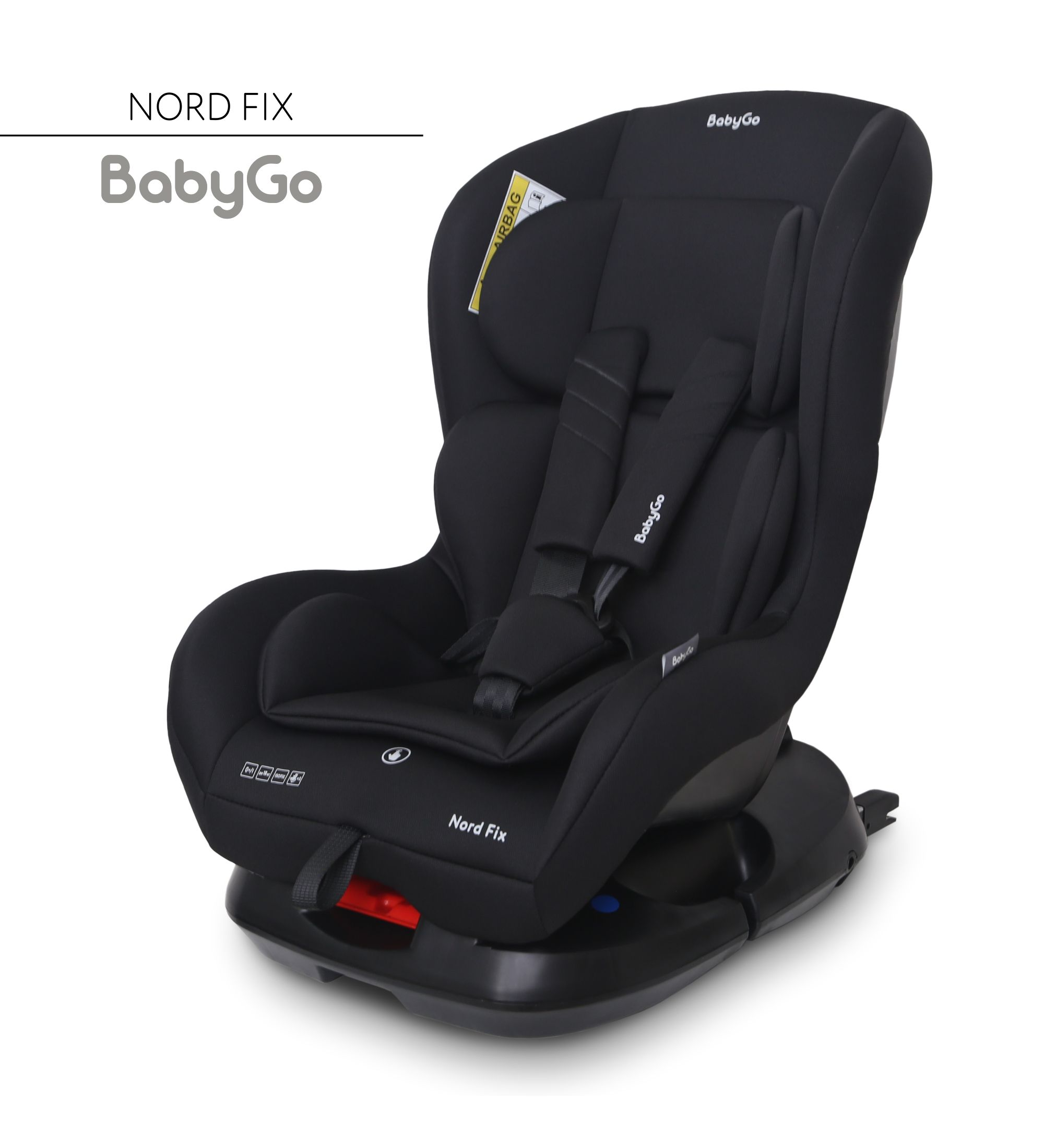Автокресло BabyGo Nord FIX Isofix 0+/1 (0-18 кг) черный - фото 1