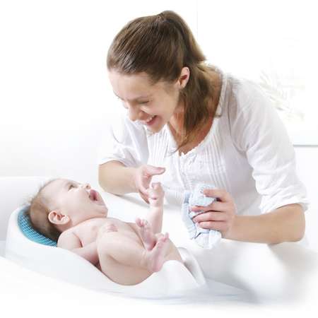 Лежачок-горка для купания детей Angelcare Bath Support голубой
