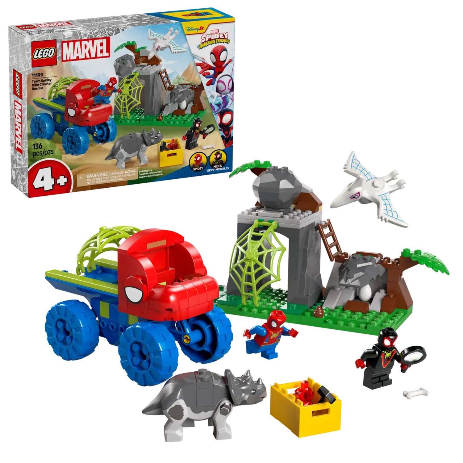 Конструктор LEGO Spidey Дино-Кроулер Человека-Паука блочный - фото 1