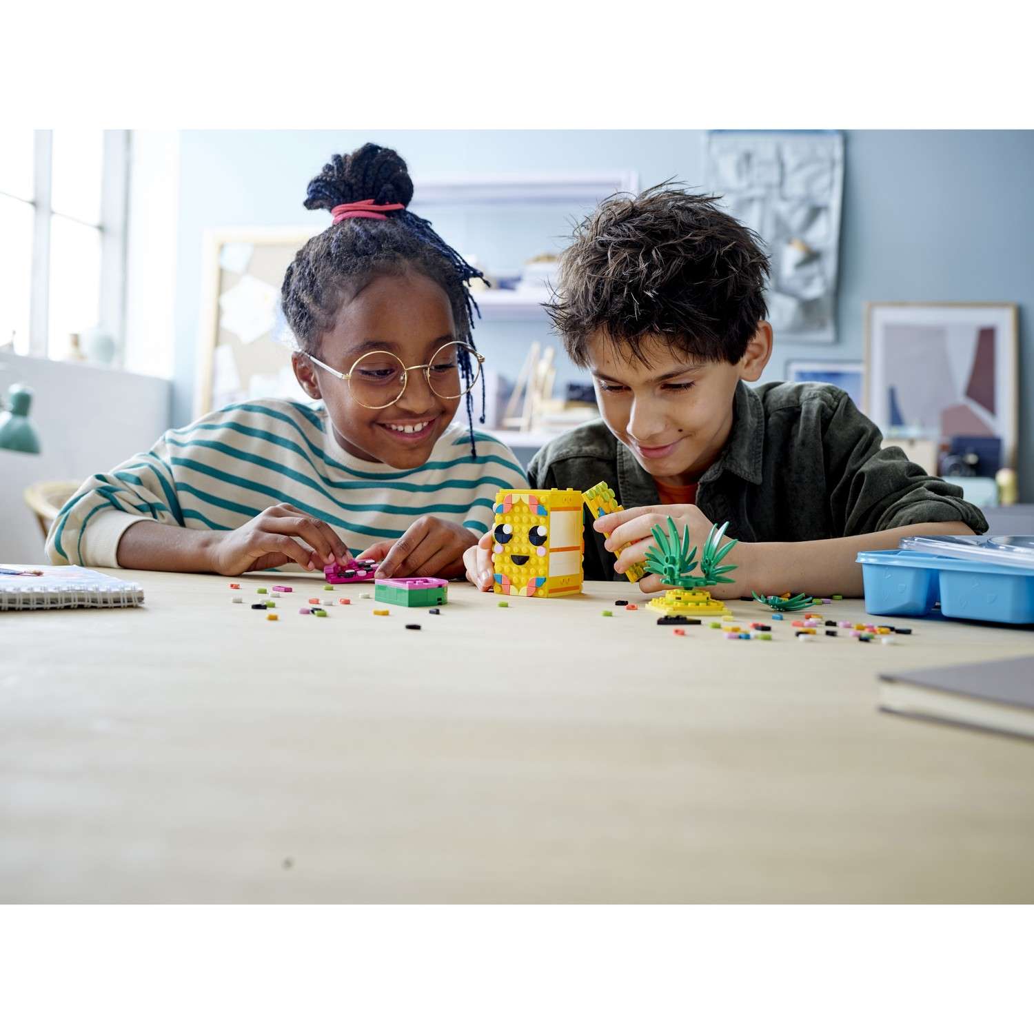 Конструктор LEGO DOTS Подставка Ананас блочный - фото 23