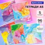 Общая тетрадь Brauberg клетка 96 лист. 5 шт.