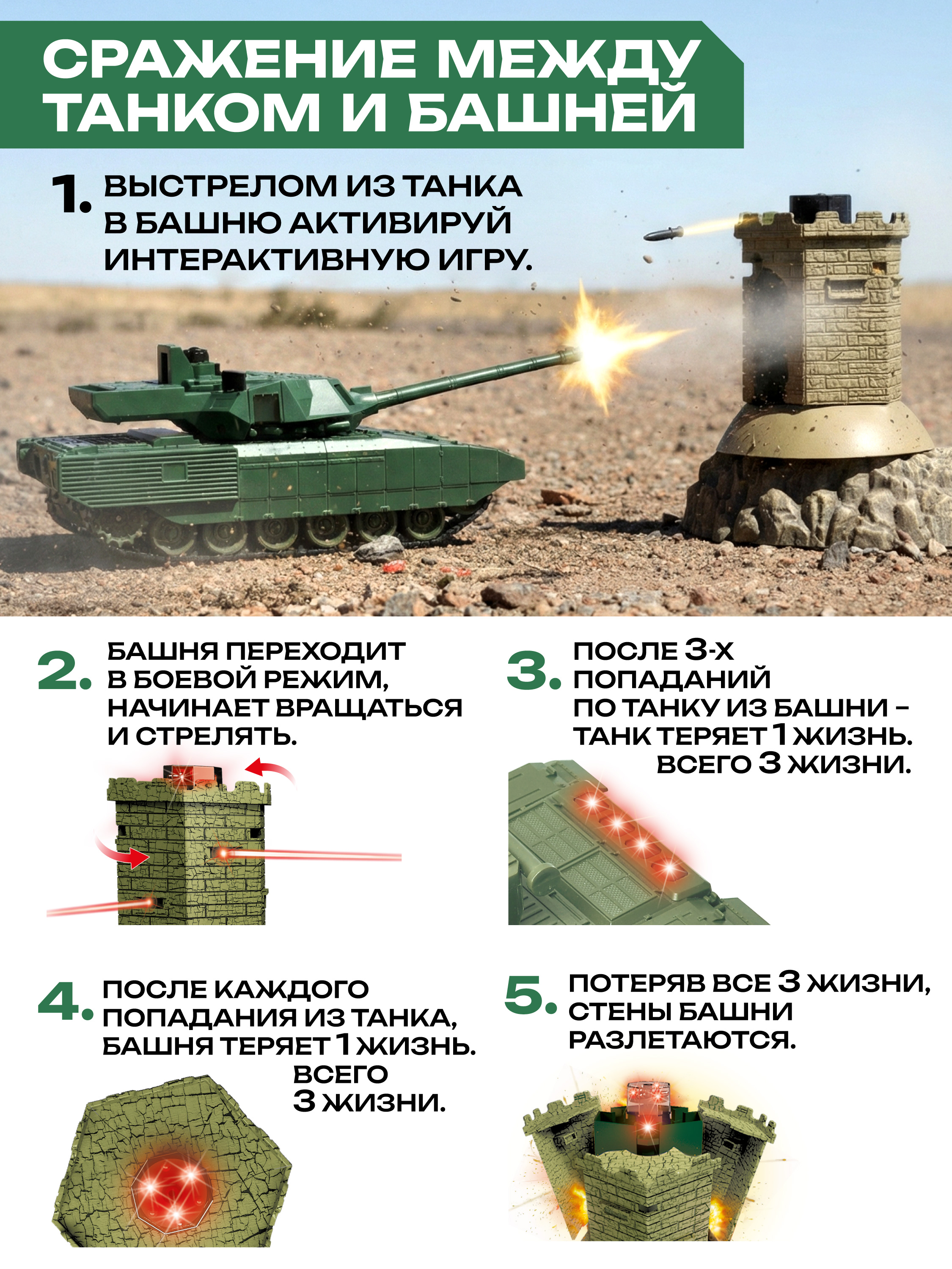 Танк РУ CROSSBOT 1:24 - фото 9