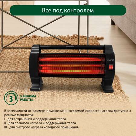 Обогреватель конвектор инфракрасный MARTA MT-IH2583A черный жемчуг