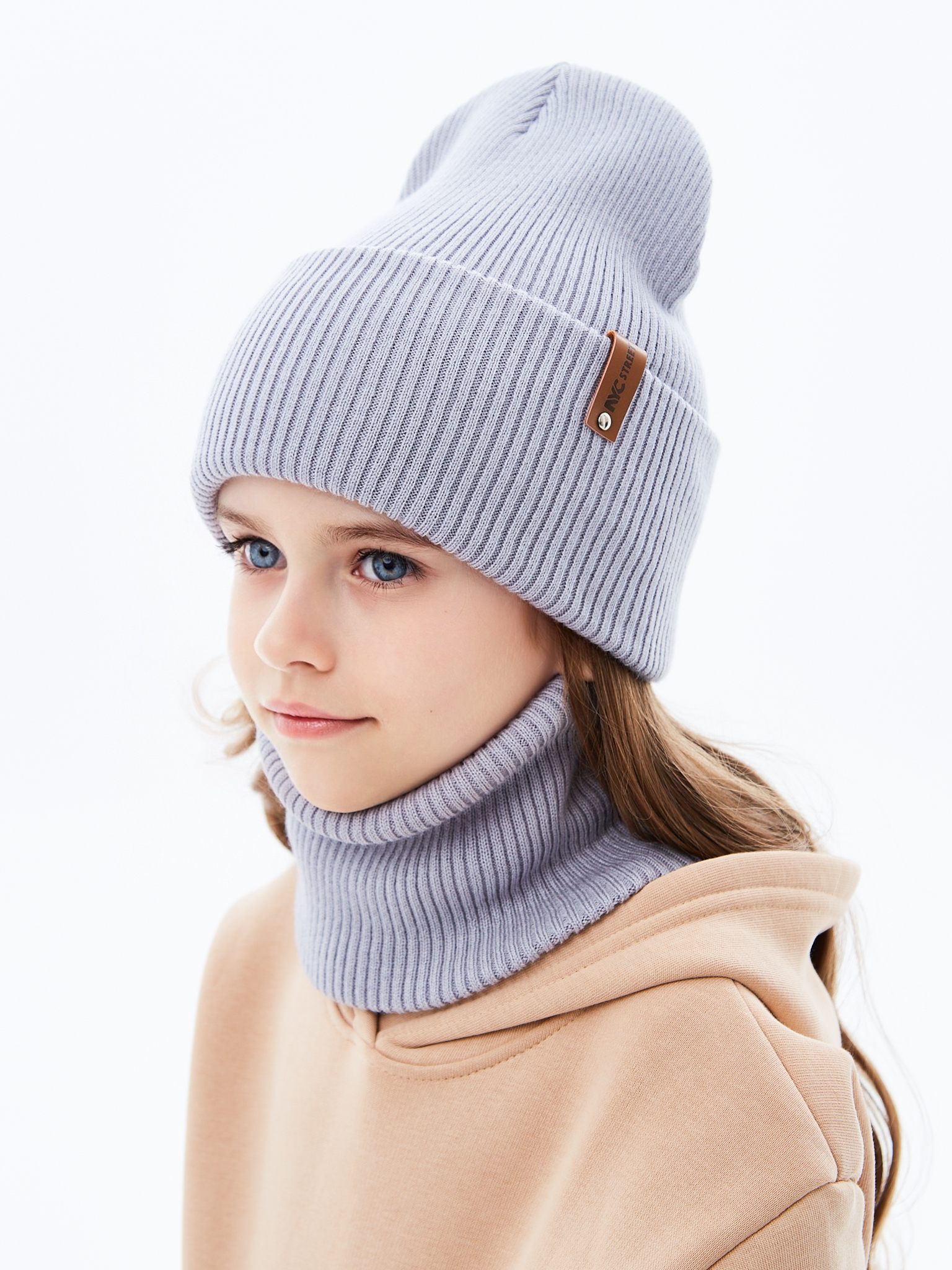 Шапка и снуд KUBRIO KU-H-52-lopata-LgreyG - фото 6