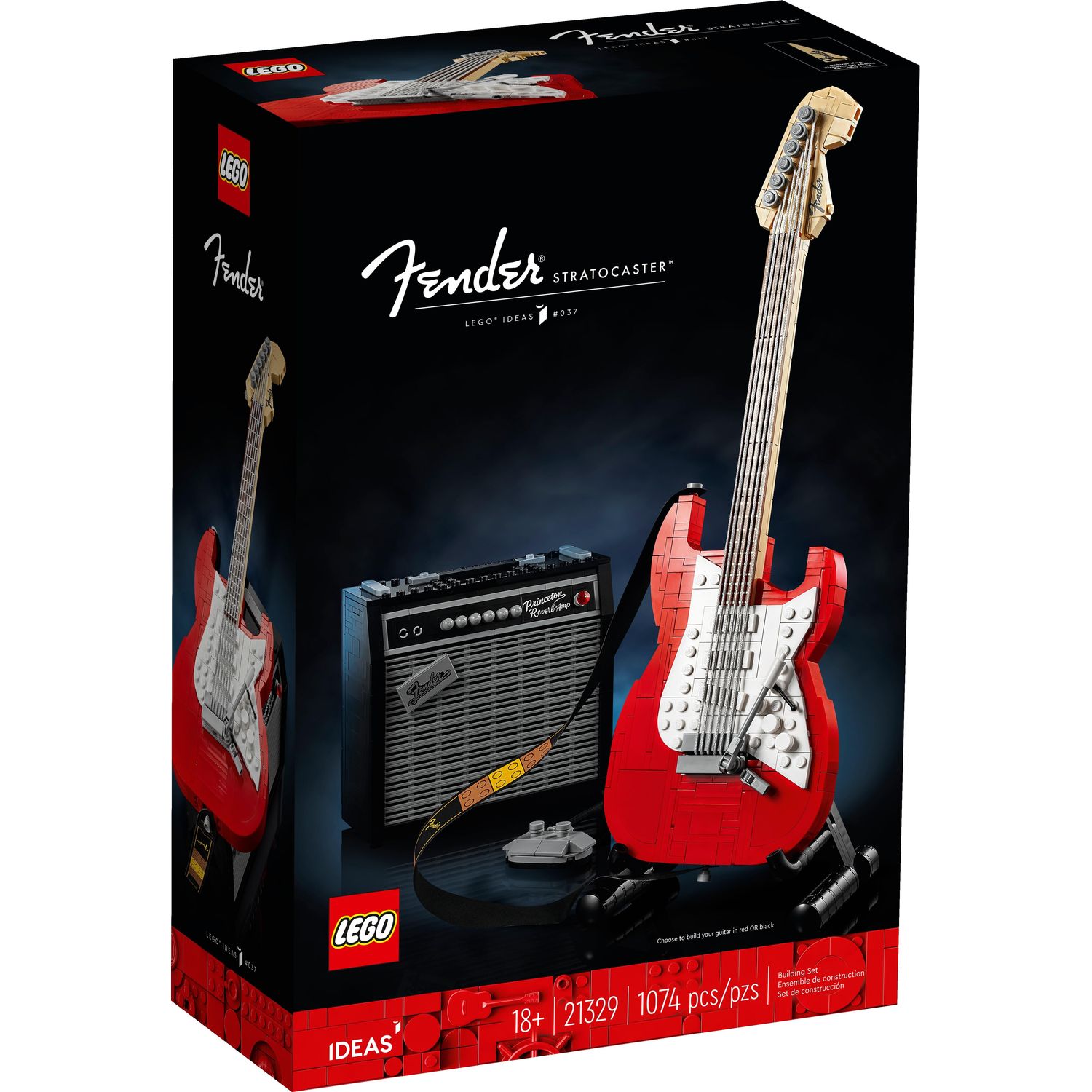 Конструктор LEGO Ideas Гитара Fender Stratocaster блочный - фото 1